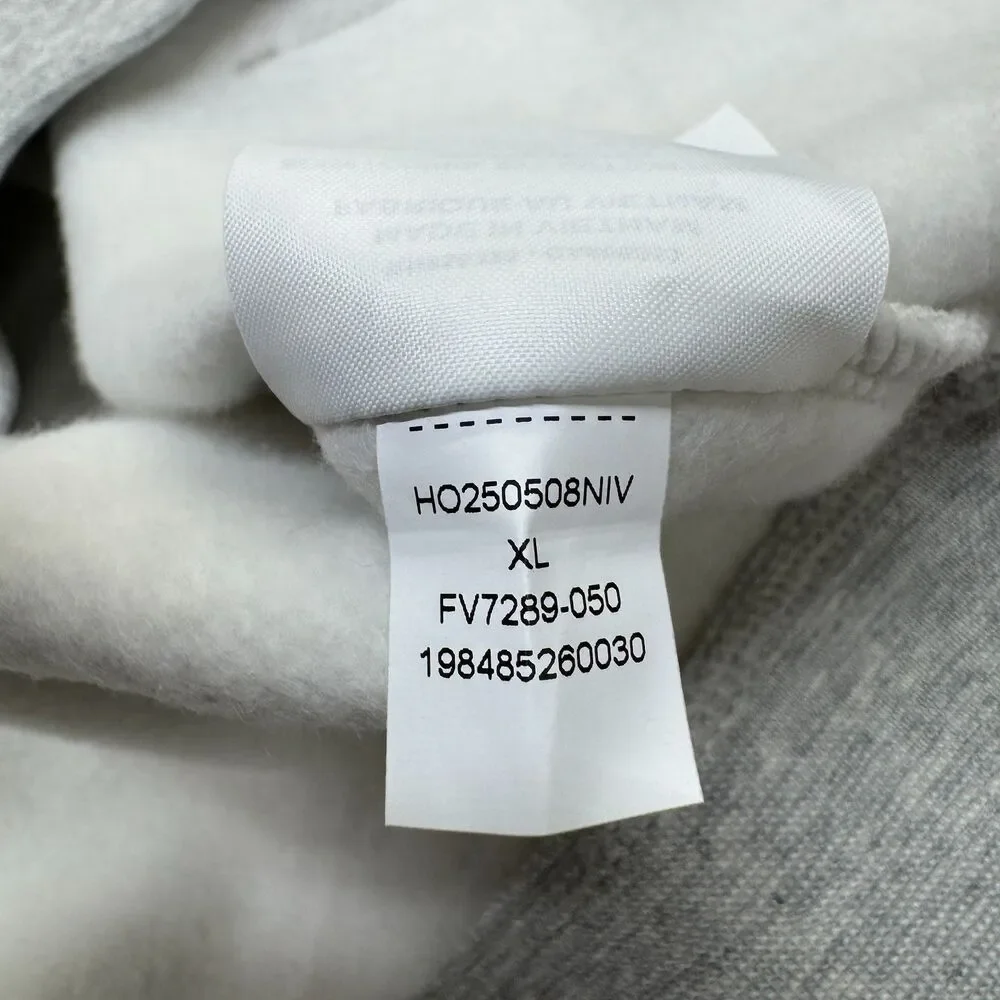 NEW Air Jordan Brooklyn Fleece Full Zip Hoodie Grey FV7289-050 Mens XL